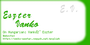 eszter vanko business card
